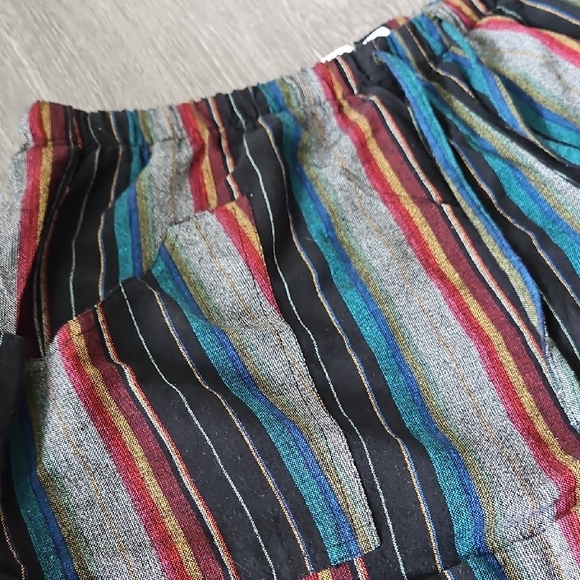 Striped Multicolor Women's Shorts - Picture 2 of 5